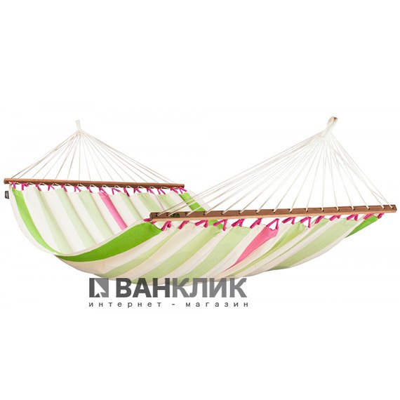 Двухместный гамак с рейками La Siesta Colada kiwi COR14-4
