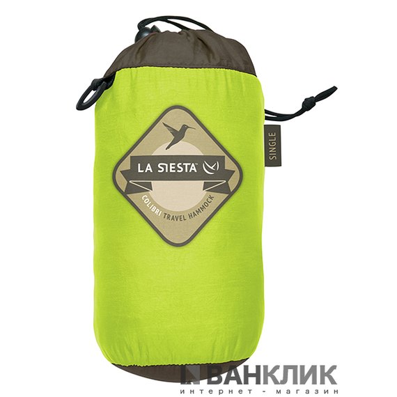Одноместный туристический гамак La Siesta Colibri green CLH15-4