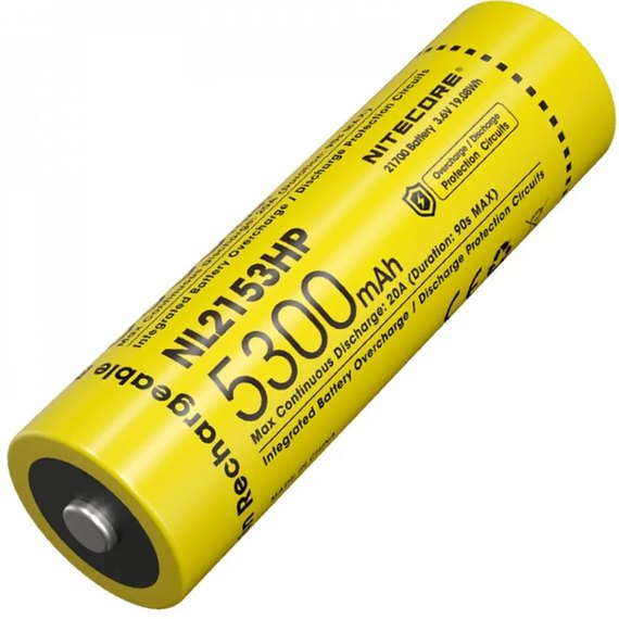 Аккумулятор 21700 Nitecore 3.6V 5300 mAh NL2153HP (6-1515_hp)