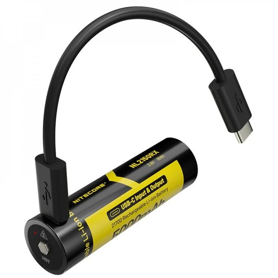 Аккумулятор 21700 Nitecore + Power Bank NL2150RX 5000 mAh (6-1379_50_RX), изображение 3