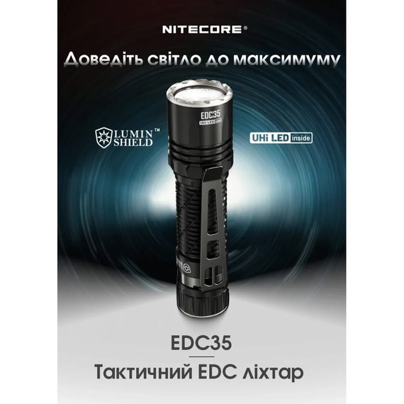 Фонарь ручной Nitecore EDC35 (6-1527), изображение 6