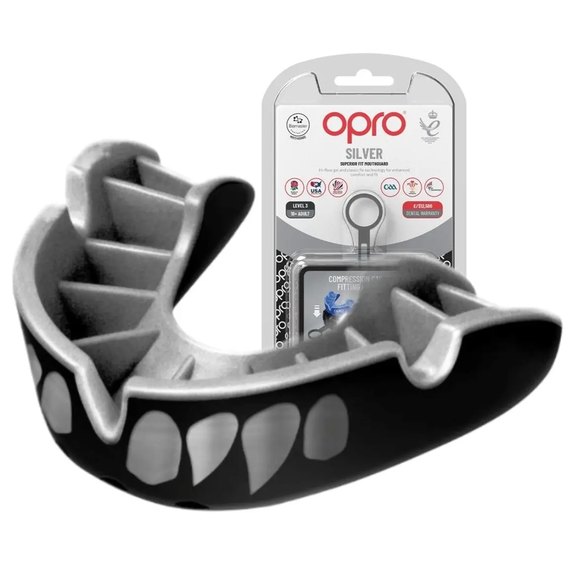 Капа для боксу OPRO Silver (возраст 11+) Silver Jaws (art.102502012)