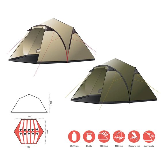 Намет Grand Canyon Black Knob 10 Capulet Olive (330015) DAS302743, зображення 5
