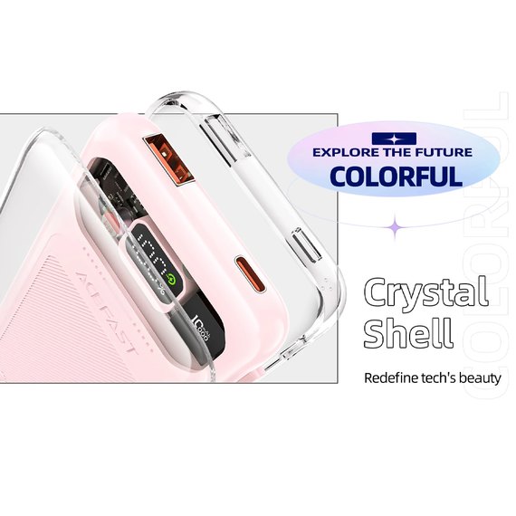 Повербанк Acefast M1 Exploration series 30W 10000 mAh Cherry blossom (6974316282006), Цвет : Cherry blossom, изображение 10