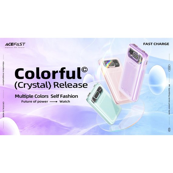 Повербанк Acefast M1 Exploration series 30W 10000 mAh Mountain Mist (6974316282013), Колір: Mountain Mist, зображення 5