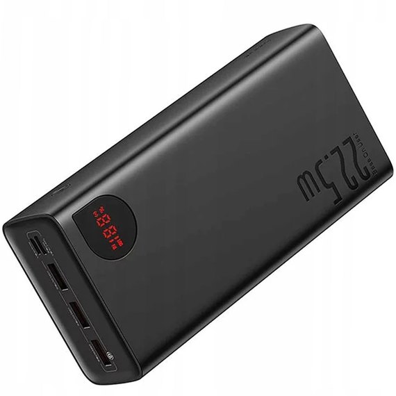 Повербанк Baseus Adaman Digital Display Fast Charge 40000 mAh 22.5W Black (вскрытый), изображение 2