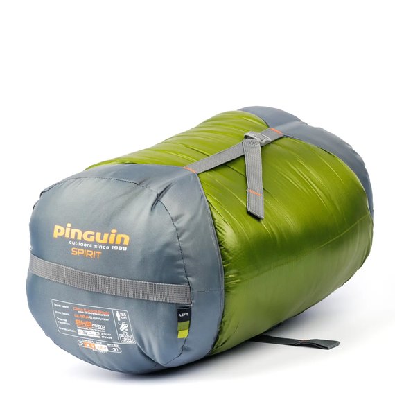 Спальный мешок Pinguin Spirit (-5/-12°C), 185 см - Left Zip, Green (PNG 232141), Сторона застежки: Левая, Полная длина, см: 185 см, Цвет : Зелёный, изображение 3