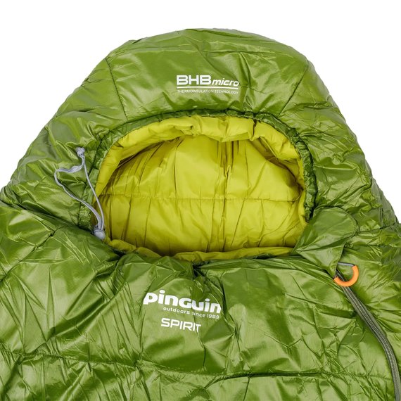 Спальный мешок Pinguin Spirit (-5/-12°C), 185 см - Left Zip, Green (PNG 232141), Сторона застежки: Левая, Полная длина, см: 185 см, Цвет : Зелёный, изображение 8