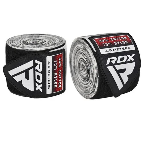 Бинты боксерские RDX WX Professional Boxing Hand Wraps Camo Grey 4.5 м (HWX-RC+), Цвет: Серый, изображение 2