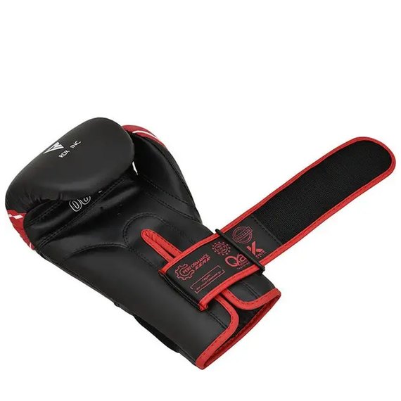 Боксерские перчатки RDX 4B Robo Kids Red/Black 6 ун. (JBG-4R-6oz), Вес: 6 унций, Цвет: Красный/Чёрный, изображение 4