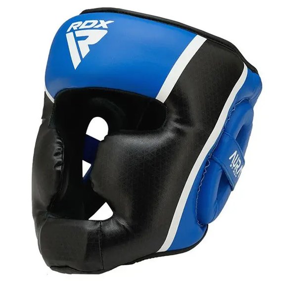 Боксерський шолом RDX AURA PLUS T-17 Blue/Black L (HGR-T17UB-L+), Розмір: L, Колір: Blue/Black