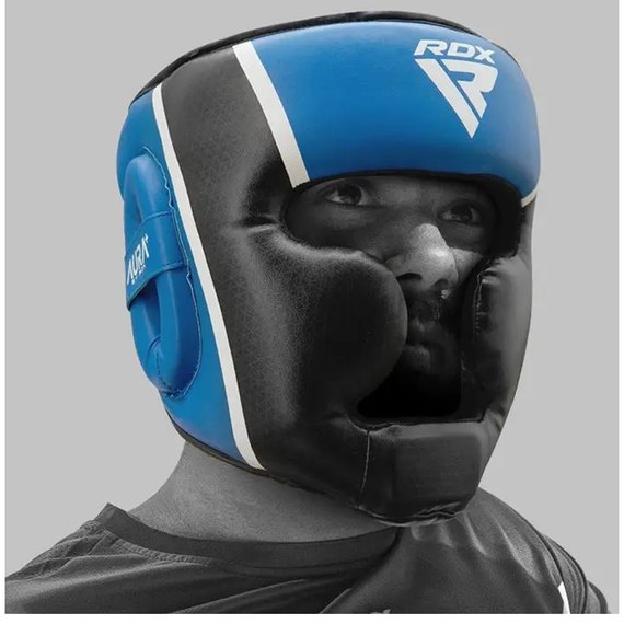 Боксерский шлем RDX AURA PLUS T-17 Blue/Black S (HGR-T17UB-S+), Розмір: S, Колір: Blue/Black, зображення 6