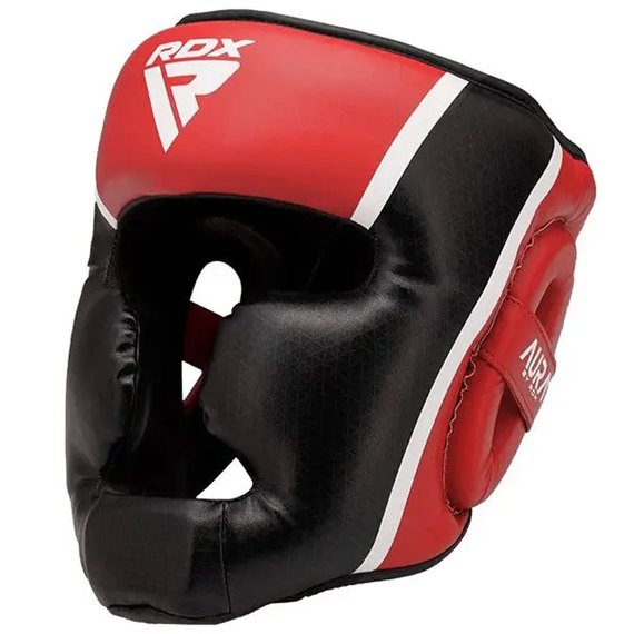 Боксерский шлем RDX AURA PLUS T-17 Red/Black S (HGR-T17RB-S+), Размер: S, Цвет: Red/Black