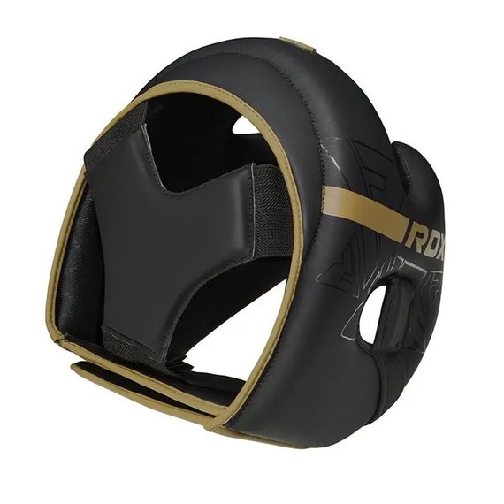 Боксерський шолом RDX F6 KARA Matte Golden L (HGR-F6MGL-L), Розмір: L, Колір: Matte Golden, зображення 4