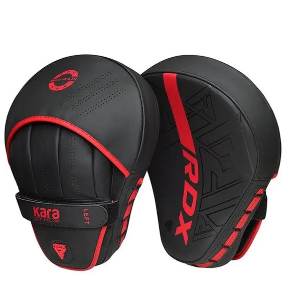 Лапы боксерские RDX F6 KARA Matte Red (FPR-F6MR), Цвет: Matte Red