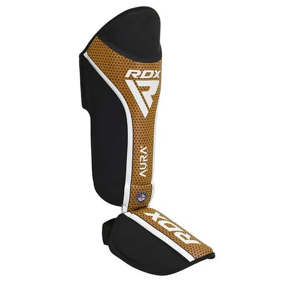 Защита голени и стопы RDX SHIN INSTEP AURA PLUS T-17 Black Golden M (SGR-T17BGL-M+), Размер: M, изображение 3