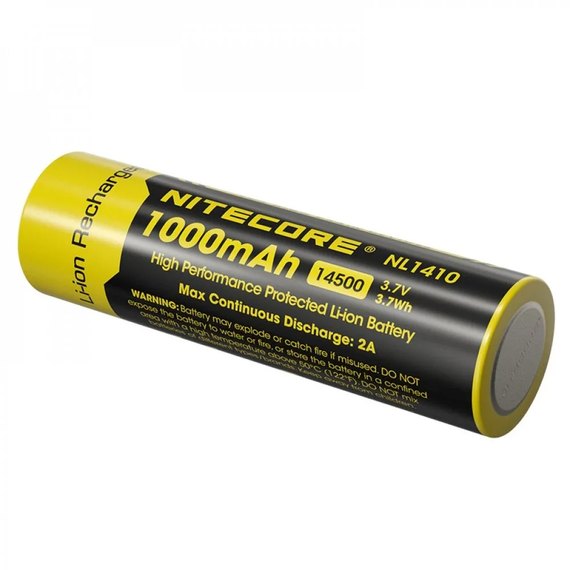 Аккумулятор 14500 Nitecore 1000 mAh NL1410 (6-1516), изображение 3
