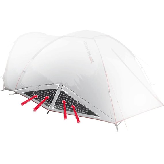Палатка High Peak Nevada 4.1 Deep Forest (10352) 930591, Вместимость: Четырёхместные, изображение 7