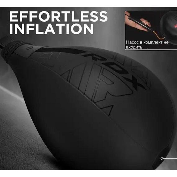 Пневмогруша боксерская RDX F6 KARA SPEED BALL + swivel Matte White (2SBR-F6MW), Цвет: Чёрный/Белый, изображение 7