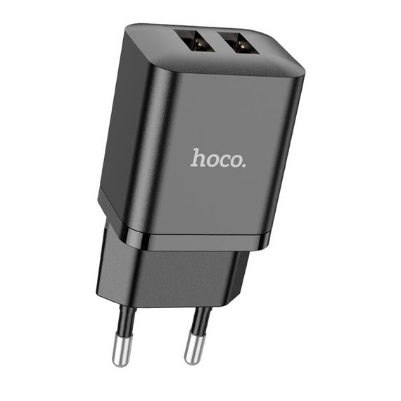 Зарядний пристрій Hoco Maker dual port charger N25 2USB, 2.1A Black (000009412), Колір: Black, зображення 5
