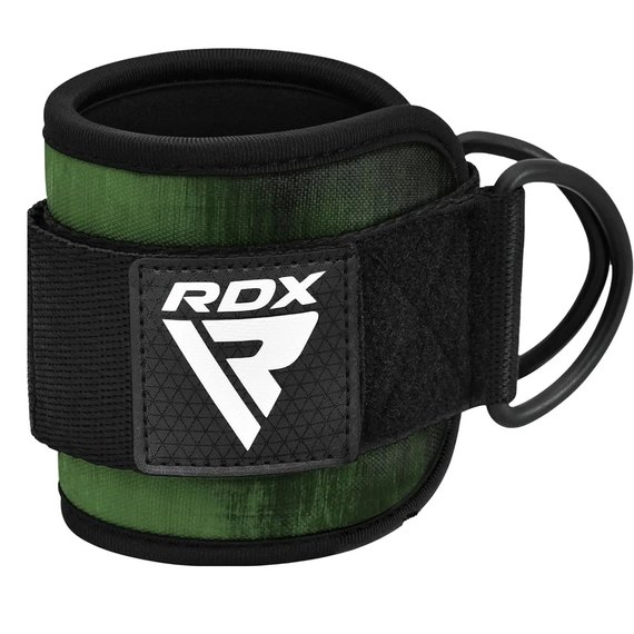 Манжеты на щиколотку RDX A4 Gym Ankle Pro Army Green Pair (WAN-A4AG-P), Цвет : Зелёный, изображение 3