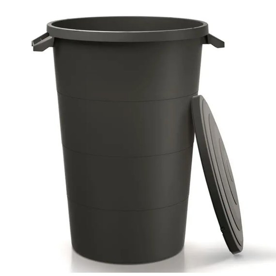 Бак для сміття Prosperplast Smooth 80 л чорний (5905197463346), зображення 3