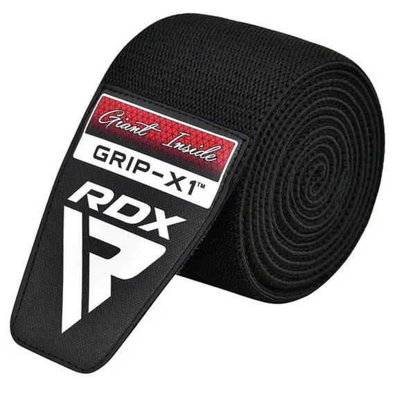 Бинты для колен RDX K1 GYM Knee Wraps Full Black (WAH-K1FB), Цвет: Чёрный, изображение 4