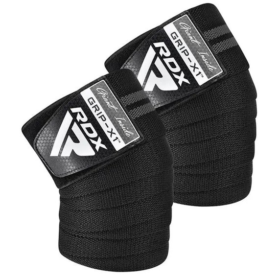 Бинты для колен RDX KR11 GYM Knee Wrap Black/Grey (WAH-KR11BG)