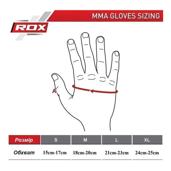 Рукавички для ММА RDX T6 Plus Rex Red XL (GGR-T6R-XL+), Розмір: XL, Колір: Чорний/Червоний, зображення 8