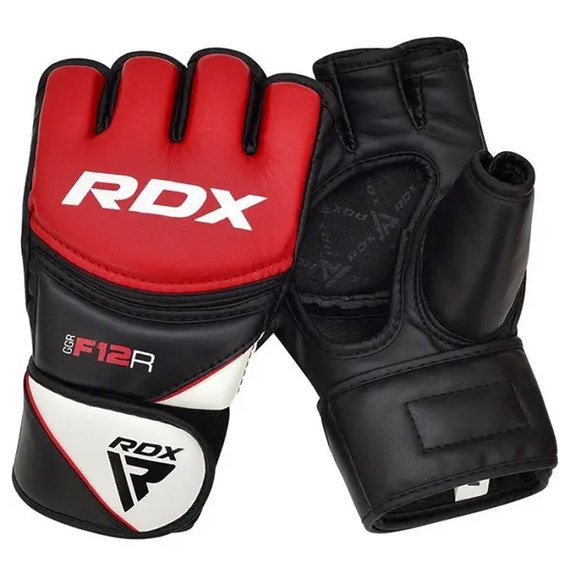 Перчатки для ММА RDX F12 Model GGRF Red L (GGR-F12R-L), Размер: L, Цвет: Чёрный/Красный, изображение 3