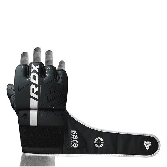 Перчатки для ММА RDX F6 KARA Matte White M (GGR-F6MW-M), Размер: M, Цвет: Черный/Белый, изображение 5