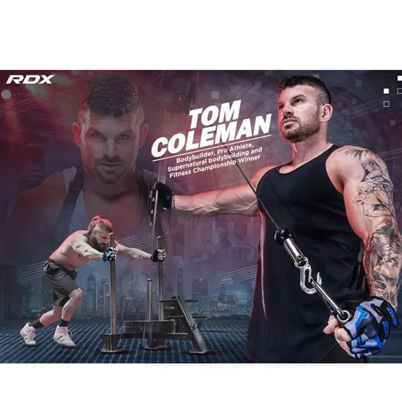 Перчатки для фитнеса RDX F6 Sumblimation Blue XXL (WGS-F6U-XXL), Размер: XXL, Цвет: Чёрный/Синий, изображение 8
