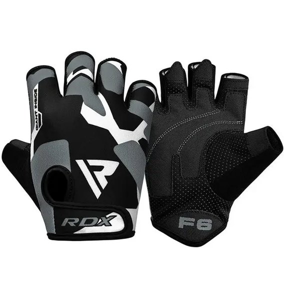 Перчатки для фитнеса RDX F6 Sumblimation Grey M (WGS-F6G-M), Размер: M, Цвет: Чёрный/Серый