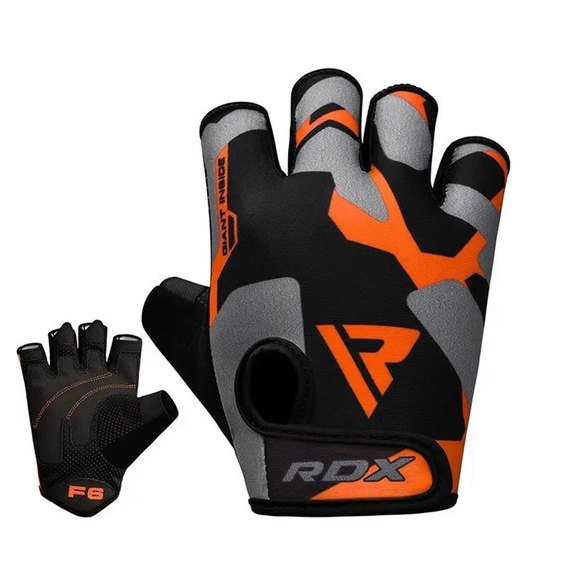 Перчатки для фитнеса RDX F6 Sumblimation Orange XXL (WGS-F6O-XXL), Размер: XXL, Цвет: Черный/Оранжевый, изображение 3