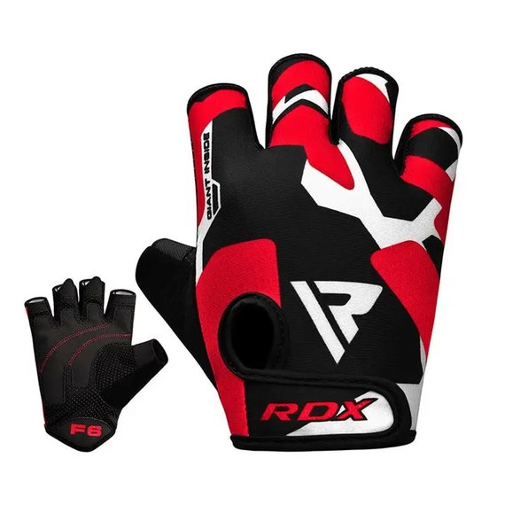 Перчатки для фитнеса RDX F6 Sumblimation Red XXL (WGS-F6R-XXL), Размер: XXL, Цвет: Чёрный/Красный, изображение 2