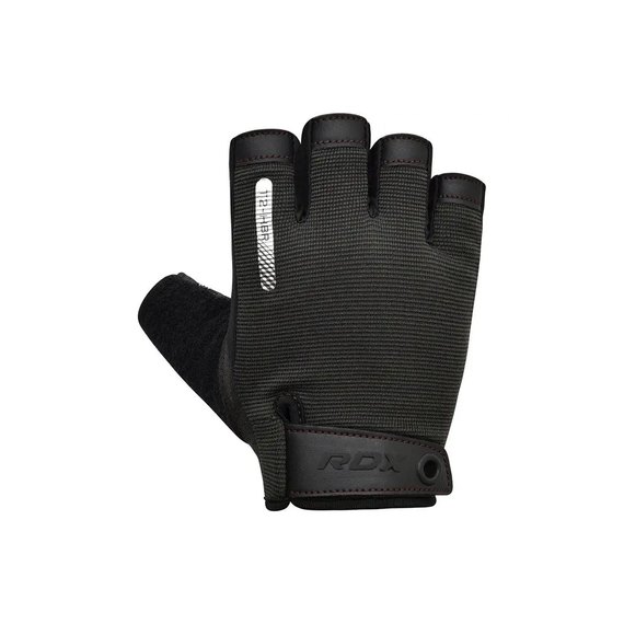 Перчатки для фитнеса RDX T2 Half Brown S (WGA-T2HBR-S), Размер: S, Цвет: Чёрный/Коричневый, изображение 3