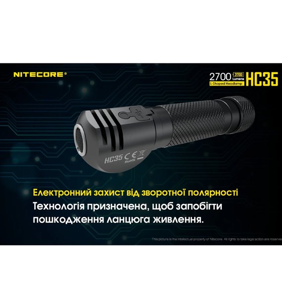 Налобный фонарь Nitecore HC35 (6-1380), изображение 26