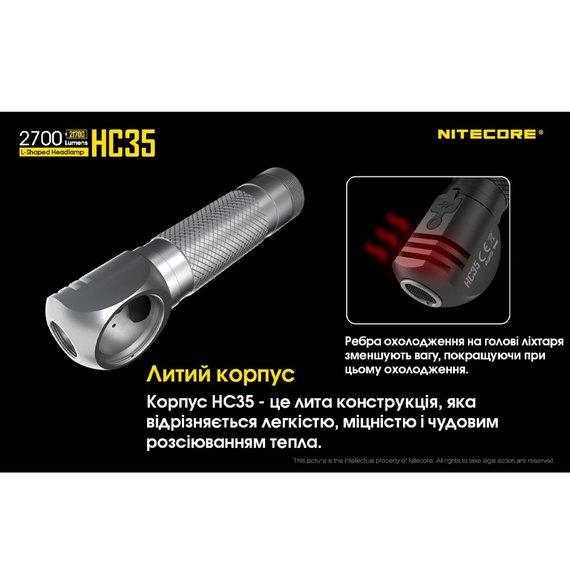 Налобный фонарь Nitecore HC35 (6-1380), изображение 17