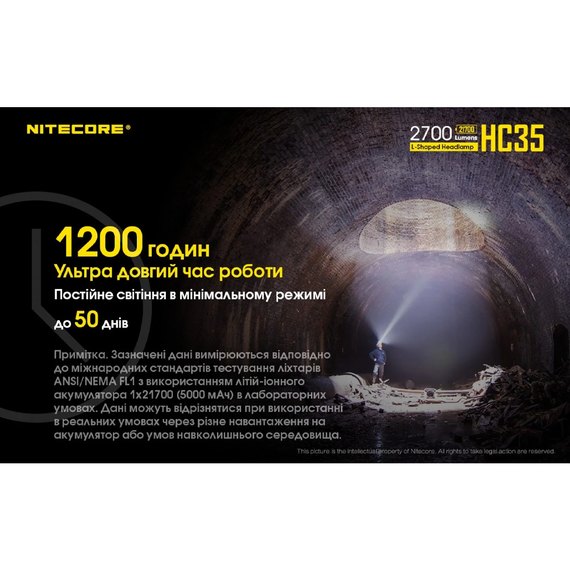 Налобный фонарь Nitecore HC35 (6-1380), изображение 19