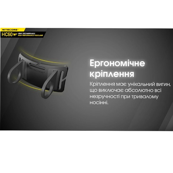 Налобный фонарь Nitecore HC60 V2 (6-1211_V2), изображение 14