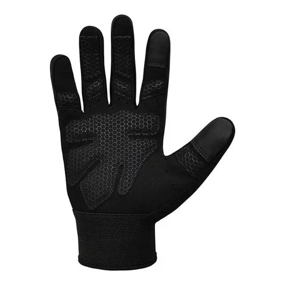 Перчатки для зала RDX W1 Full Finger Plus Grey L (WGA-W1FG-L+), Размер: L, Цвет: Чёрный/Серый, изображение 3
