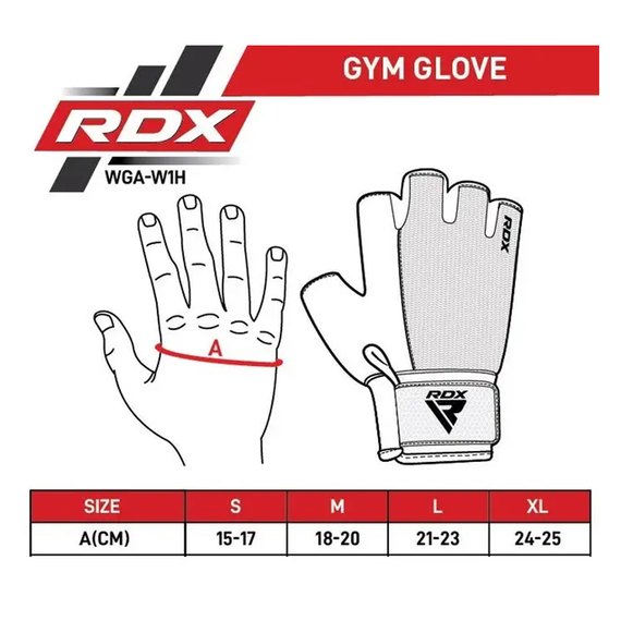 Перчатки для зала RDX W1 Half Army Green M (WGA-W1HA-M), изображение 7