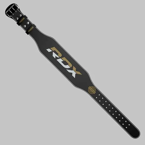 Пояс для важкої атлетики RDX 4 шкіра Full Black XL (WBS-4FB-XL), Розмір: XL, зображення 8