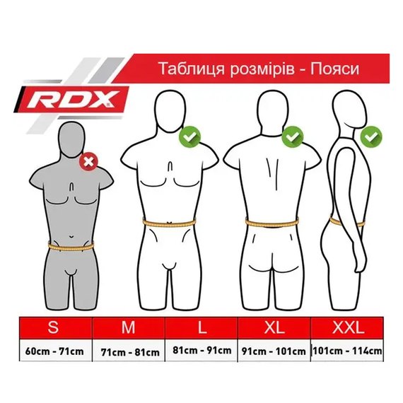 Пояс для тяжелой атлетики RDX 6 кожа Full Black XL (WBS-6FB-XL), Размер: XL, Цвет: Black, изображение 8