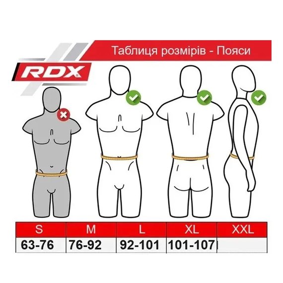 Пояс для важкої атлетики RDX RX1 Weight Lifting Belt Army Green L (WBS-RX1AG-L), Розмір: L, Колір: Green, зображення 11