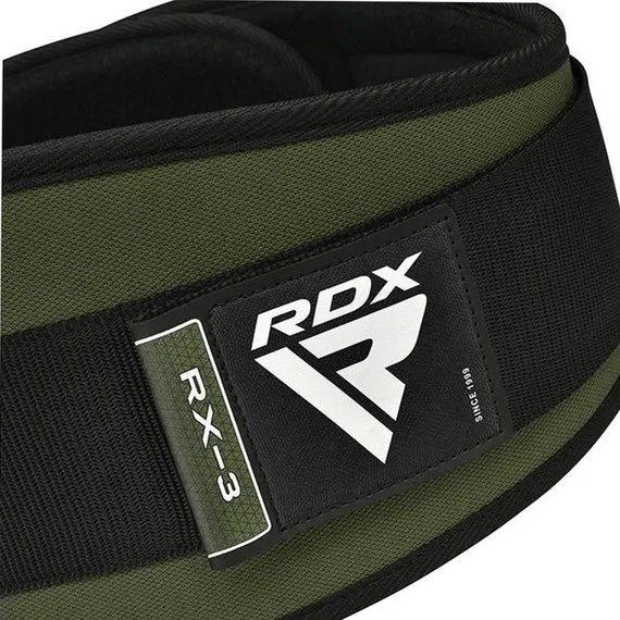 Пояс для тяжелой атлетики RDX RX3 EVA Curve неопрен Army Green XL (WBE-RX3AG-XL), Размер: XL, Цвет: Green, изображение 7