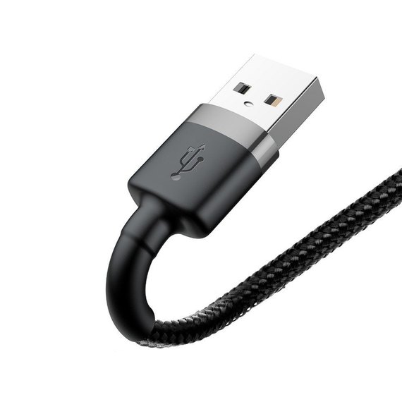 Кабель Baseus Lightning Cafule 3m, 2A CALKLF-RG1 Black-Grey (000005093), зображення 5