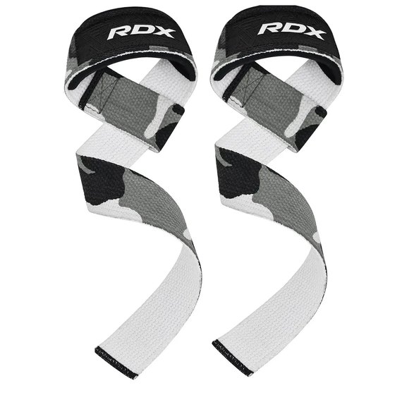 Лямки для тяги RDX W1 Gym Single Strap Camo Gray Plus (WAN-W1CG+), Цвет : Серый