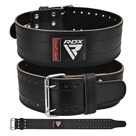 Пояс для пауэрлифтинга RDX RD1 кожа Black S (WPB-RD1B-S), Размер: S, Цвет: Black, изображение 2