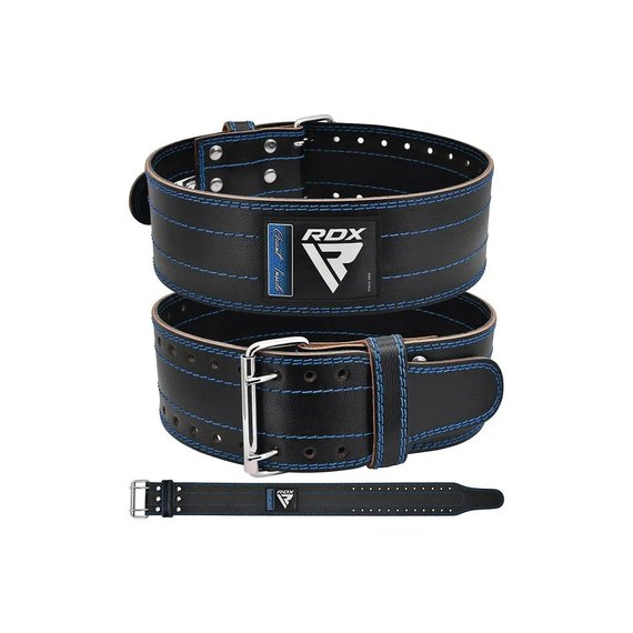 Пояс для пауэрлифтинга RDX RD1 кожа Blue L (WPB-RD1U-L), Размер: L, Цвет: Blue, изображение 2